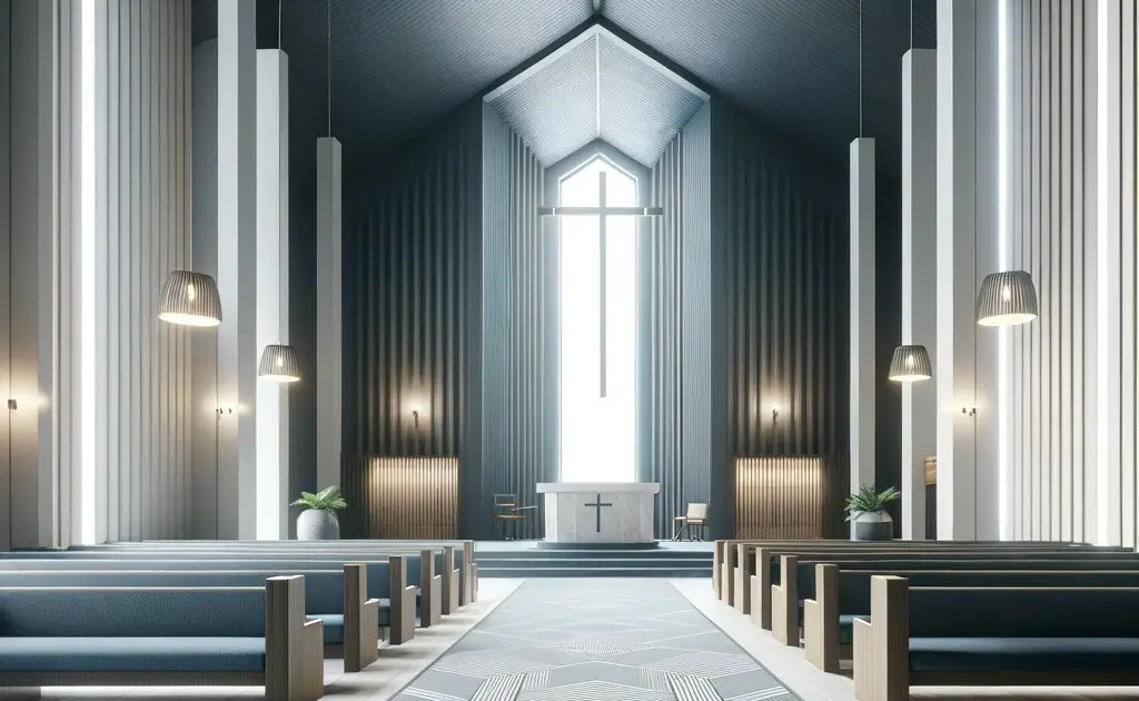 church carpet rendering